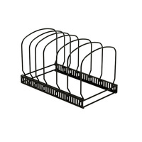 Support de cuisine double en métal réglable, multifonctionnel, pour casseroles, planches à découper, bols et couvercles de casseroles, non pliable, pour comptoir