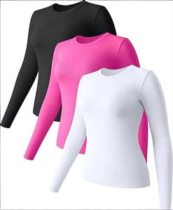 Magliette a maniche lunghe con scollo a maglia da donna - Product Image 4
