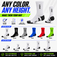 Chaussettes de sport athlétiques mi-mollet pour hommes, avec logo personnalisé, respirantes, en maille, talon et bout rembourrés, pour le basketball et la course à pied
