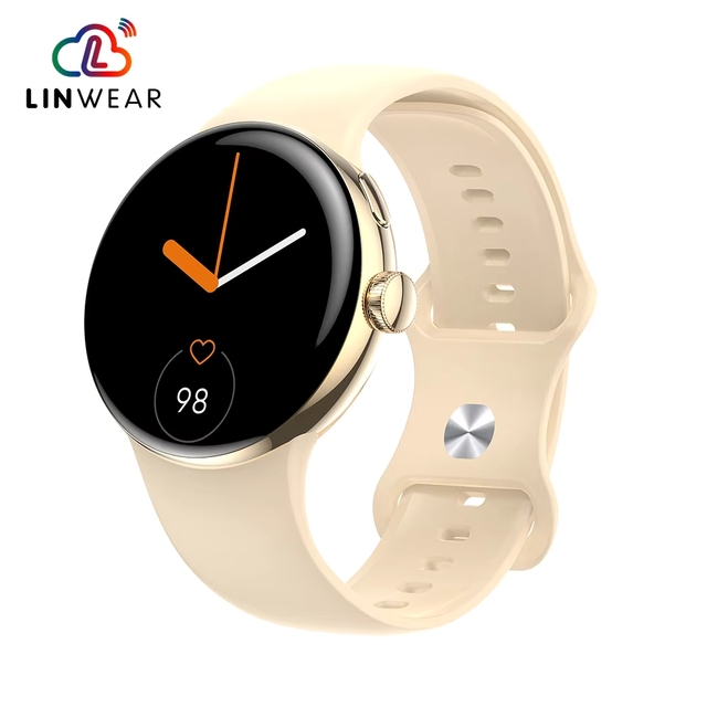Linwear La24 Smart Watch Touch Screen Music Player Heart Rate Monitor Fitness Tracker App IP68 Waterproof Android OS Unisex