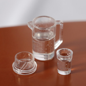 Set Miniatura Casa delle Bambole con Brocca per Succo d'Arancia e Latte, Tazza per Succo e Latte, Modello Scenico per Giochi di Ruolo, <span class=keywords><strong>Accessori</strong></span> per Casa delle Bambole - Product Image 6