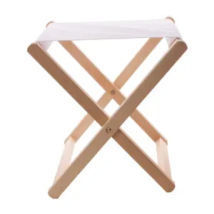Taburete plegable de madera, merchandising sostenible - Product Image 2
