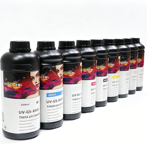 Encre d'impression UV Sublicool à haute adhérence 1000ML, durcissement LED pour l'impression sur verre, métal, plastique, acrylique - Product Image 4