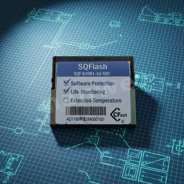 Industrial Grade Compact Flash Drive SQF-P10S1-1G-S9C