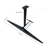 Nouvelle aile avant hydrofoil 2025 style 1700 V2 en fibre de carbone 1997 cm² haute performance durable interchangeable pour wingfoil avec pompe manuelle