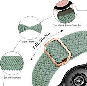 สายนาฬิกาแบบถักปรับได้ ไนลอนยืดหยุ่น ปลดเร็ว ขนาด 18 มม. 19 มม. 20 มม. 22 มม. 24 มม. - Product Image 3