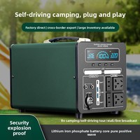 Offre Spéciale – Batterie LiFePO4 Portable d'Extérieur avec Protection Contre les Surcharges, Idéale pour les Voyages en Voiture, Haute Puissance, Grande Capacité, Utilisation sur le Terrain
