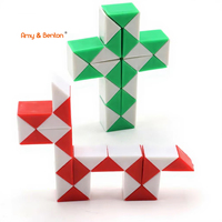 Serpent magique Twist Puzzle Collection Casse-tête Jouet Serpent Règle Fidgety Jouets Ensembles pour enfants