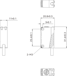 Akusense PTE Series Economic Optical Detection <strong>Sensor</strong> 10m Sensing Distance Through Beam Photoelectric <strong>Sensor</strong> PTE-TEM10NR - Product Image 2