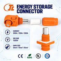 Connecteur de batterie au lithium 200A-300A à angle droit, étanche IP67, prise d'alimentation pour stockage d'énergie, connecteur ESS