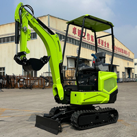 Mini-excavatrice sur chenilles de haute qualité avec accessoire, mini-excavatrice hydraulique de 1,2 tonne, excavatrices CE EPA Kubota