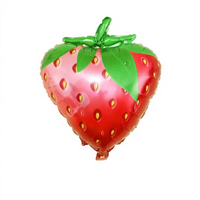 Nouveaux Ballons en Aluminium pour Fête d'Anniversaire Enfants : Pastèque, Ananas, Fraise, Fruits et Dessins Animés - Vente en Gros