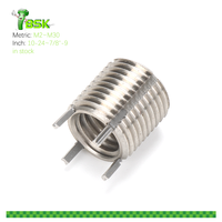 SS304 Stainless Steel Helicoil Insert 55 Degree Cylindrical Sealing Pipe Thread Lock Wire Thread Insert for G1/2 G3/4 G1