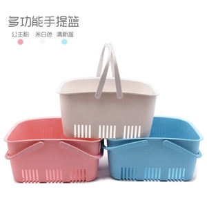 Plastic Storage Baskets with Handles  Storage Bin Shower Caddy Organizer for Bathroom and kitchen
