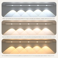 Veilleuse LED à détection corporelle, blanc chaud, 5V, ultra-mince, rechargeable, à intensité variable, portable, minimaliste, contemporaine, mini pour cave à vin