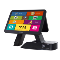 Système de point de vente Zhongji A6 pour restaurant, ensemble complet, accès Internet, terminal de bureau avec impression de jetons, disque dur SSD et écran tactile