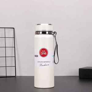 Thermos portable en acier inoxydable 316 à isolation sous vide avec couvercle anti-fuite, écologique, grande capacité pour les voyages - Product Image 5