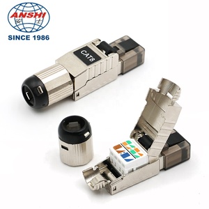 Anshi <span class=keywords><strong>Modular</strong></span> cắm Keystone <span class=keywords><strong>Jack</strong></span> toolless bảo vệ FTP STP cho cat8 CAT7 cat6A <span class=keywords><strong>RJ45</strong></span> - Product Image 6