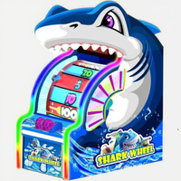 Machine de loterie d'arcade de roue de requin à pièces Simulateur de jeu de course en métal amusant pour les 6 ans et plus pour le centre de jeu d'amusement de Racade