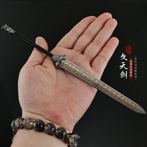 Réplica <span class=keywords><strong>de</strong></span> Arma <span class=keywords><strong>de</strong></span> Metal <span class=keywords><strong>de</strong></span> la Serie <span class=keywords><strong>de</strong></span> Televisión y Cine 'Asesinato del Novelista', Modelo <span class=keywords><strong>de</strong></span> Espada Jiutian <span class=keywords><strong>de</strong></span> 22 cm, Juguete Artesanal - Product Image 2