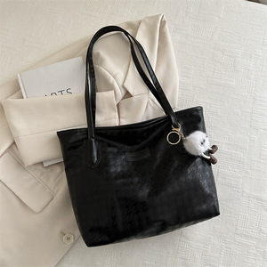 <span class=keywords><strong>Sac</strong></span> fourre-tout décontracté <span class=keywords><strong>en</strong></span> PU grande capacité avec fermeture éclair <span class=keywords><strong>pour</strong></span> femme, idéal <span class=keywords><strong>pour</strong></span> le travail et les étudiants, collection Printemps 2024, <span class=keywords><strong>en</strong></span> polyester - Product Image 4