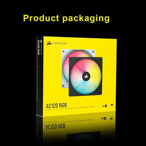 Corsair AC120 RGB <span class=keywords><strong>Ventilateur</strong></span> de refroidissement 5V ARGB haute performance 120mm PWM Noir/Blanc Pack unique - Product Image 6