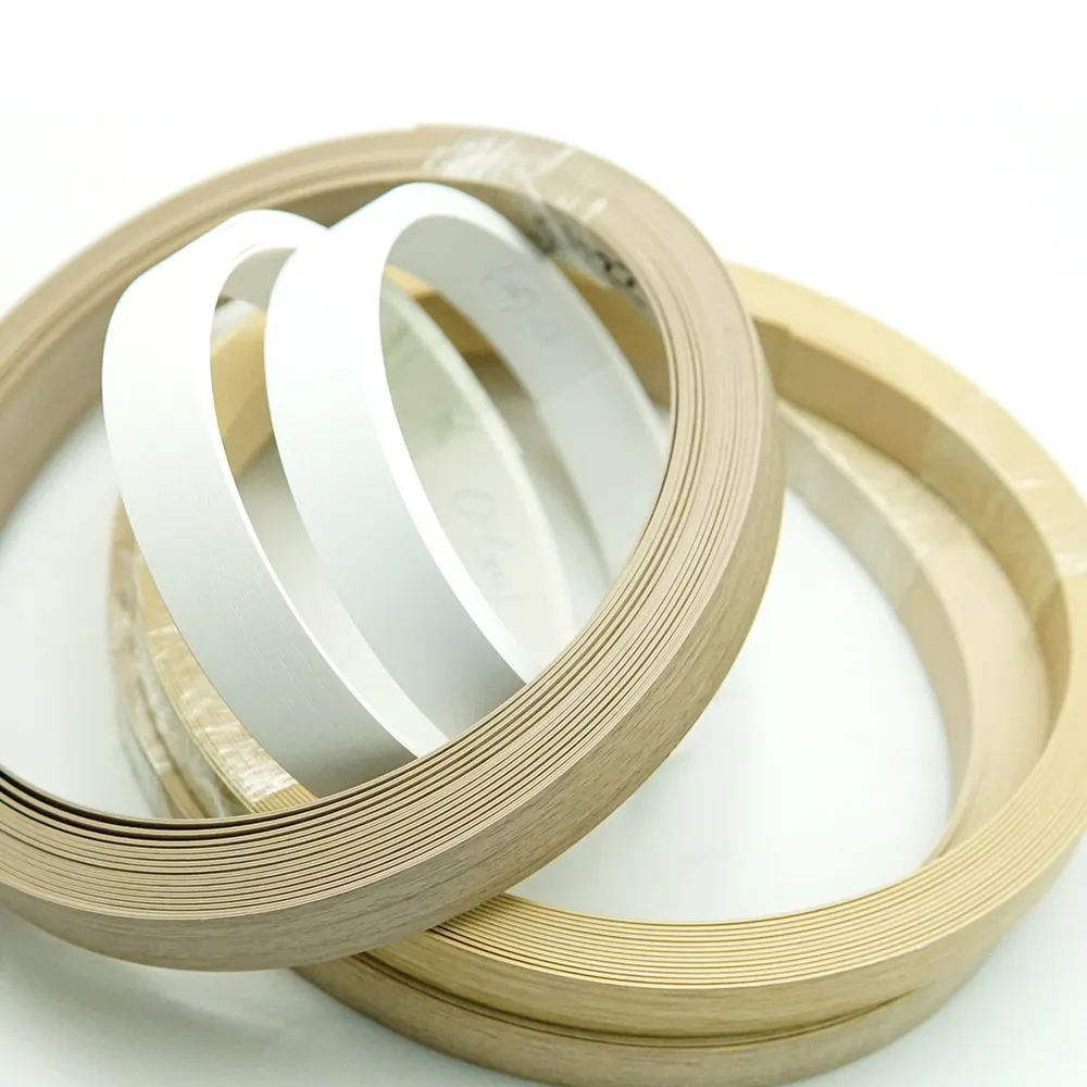 0.4mm 0.45mm 1mm 2mm 3mm Màu rắn woodgrain Acrylic PVC cạnh dải Nhà máy cung cấp dải Dải cạnh PVC