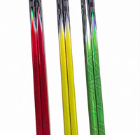Bâtons de hockey sur glace monobloc haute performance en fibre de carbone 18K, 375g-420g, lames courbées légères P92/P28 pour l'entraînement en club