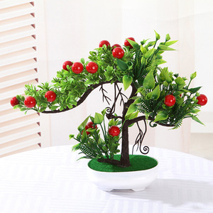 Plantas Artificiales Qi Xing en Maceta de 27x27 cm, Decoración Floral de Plástico para Hogar, Escritorio, Accesorios para Bodas - Product Image 2