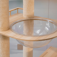Shengfeng luxe chat Villa planche à gratter en gros arbre sautant espace Capsule nid fournitures chat griffoir