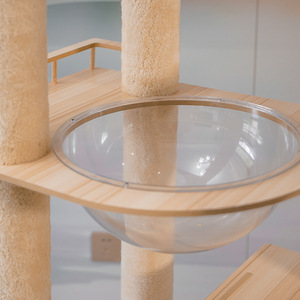 Perlengkapan Kucing Shengfeng Luxury <span class=keywords><strong>Cat</strong></span> Villa, Papan Garukan Grosir, Pohon Panjat, Kapsul Luar Angkasa, Tempat Tidur, Tiang Garukan Kucing - Product Image 2