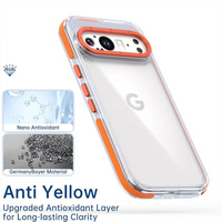 Accessoires mobiles, coque transparente pour téléphone portable Google Pixel 9 Pro 5G, protection d'objectif en métal, coque de téléphone portable Pixel 9