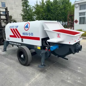 Factory Direct Sale Customization Electric Concrete Pump Machinery Diesel Small Concrete Delivery Pump 30mm Stone Size
