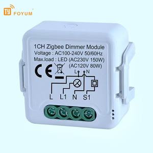 Module d'interrupteur <span class=keywords><strong>Zigbee</strong></span> à 1 canal, sans feu, télécommande, disjoncteur intelligent pour la maison, application de télécommande, commande vocale, interrupteur caché - Product Image 2