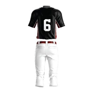 Ensemble de vêtements de sport pour adultes en polyester 100% personnalisé, qualité supérieure, maillot de baseball et pantalon, style tendance, respirant, léger, grande taille - Product Image 6