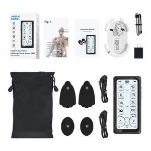 מכשיר עיסוי <span class=keywords><strong>TENS</strong></span> EMS מקצועי 32 מצבים, דו-ערוצי, מסך מגע LCD, נטען, להקלה על כאבים ואימון שרירים - Product Image 6
