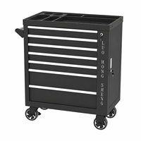Chariot à outils haute performance à 7 niveaux en acier laminé à froid, armoire à outils mobile pour atelier professionnel