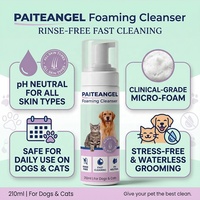 Champú para Mascotas sin Agua de Lujo OEM, Espuma de Limpieza Rápida para Perros y Gatos, Baño Seco con pH Neutro, Uso en Baño, GMP