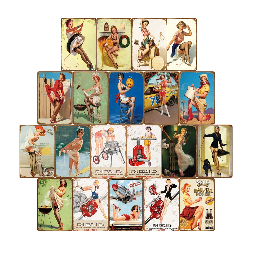 Metal Crafts Vintage Tin Signs For Home Decor Collectibles And Gifts