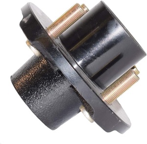 Nouvel ensemble de moyeu de remorque à 4 boulons sur 4 pouces pour essieu de remorque de 2200 lb, à utiliser avec des arbres carrés de 1 pouce et des broches droites - Product Image 4