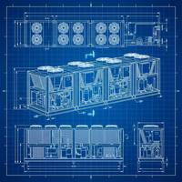 Refroidisseur d'air modulaire Gree, haute efficacité, inverseur, faible bruit, refroidissement commercial pour hôtel, bureau, centre commercial, hôpital
