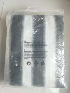 Écran de confidentialité à rayures grises et blanches, <span class=keywords><strong>filet</strong></span> pare-<span class=keywords><strong>vent</strong></span> moderne <span class=keywords><strong>pour</strong></span> balcon, barrière visuelle décorative - Product Image 4