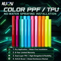 Film de protection de peinture KUCAI TPU Color PPF auto-réparant, résistant aux intempéries et à la pluie acide, pour covering automobile professionnel