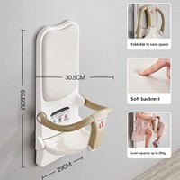 Multifunktionaler Wandmontierter Wickeltisch Baby-Pflegetisch Klappbarer Baby-Wickelstuhl für die Dritte Duschkabine Zubehör