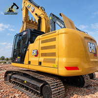 Excavatrice sur chenilles hydraulique Caterpillar 320GC d'occasion de 20,5 tonnes avec flèche, cabine d'opérateur et benne pour travaux routiers