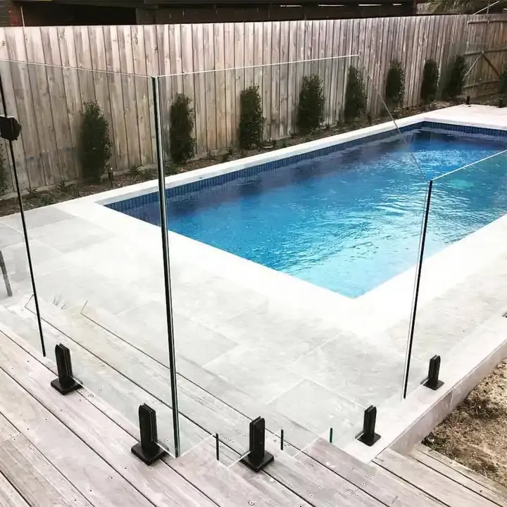 NIFENG Rahmenloses Glas Schwimmbad zaun SS 2205 Geländer Glas zapfen