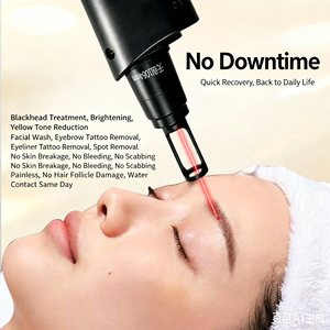 Appareil de bureau Picoseconde pour l'élimination des rides, le détatouage et le nettoyage des sourcils, et le traitement des taches noires (type 'Black Doll Head') - Product Image 3