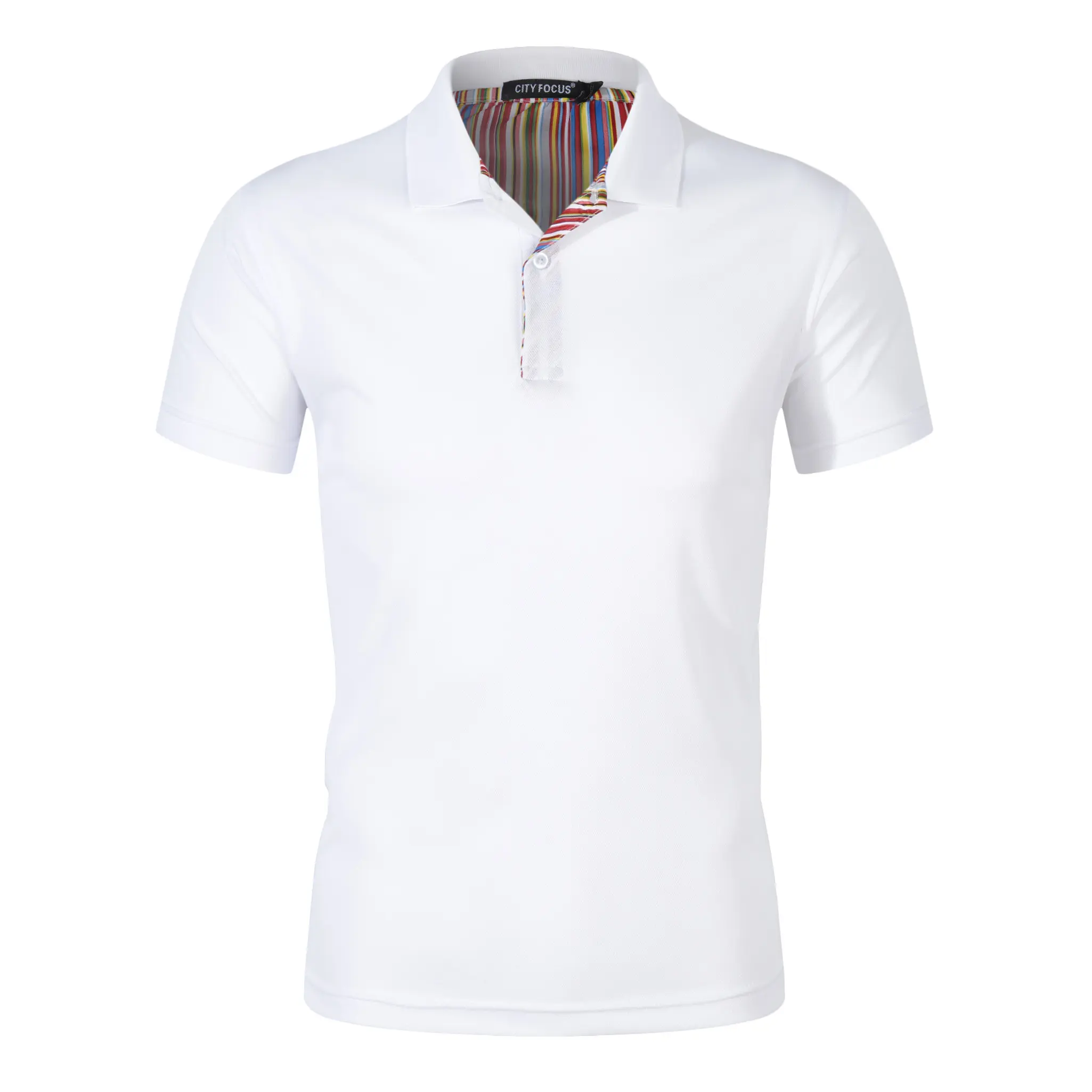 Camiseta polo masculina, com gola polo, de manga curta, direta de fábrica