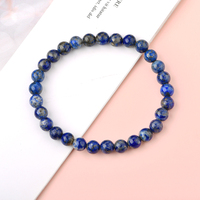 Pulsera de cuentas de cristal curativa de energía para niños, brazalete de cuentas de cristal de gran variedad para regalos, 6MM