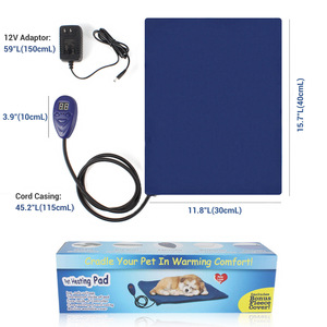 Pet Heating <b>Pad</b> 11.8x15.7 Inch Adjustable Thermostat Waterproof For Cats <b>Dogs</b> - Product Image 1